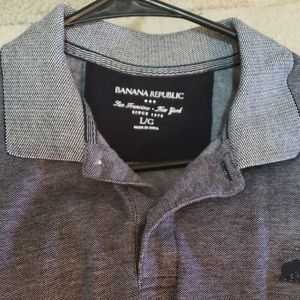 Navy banana republic polo